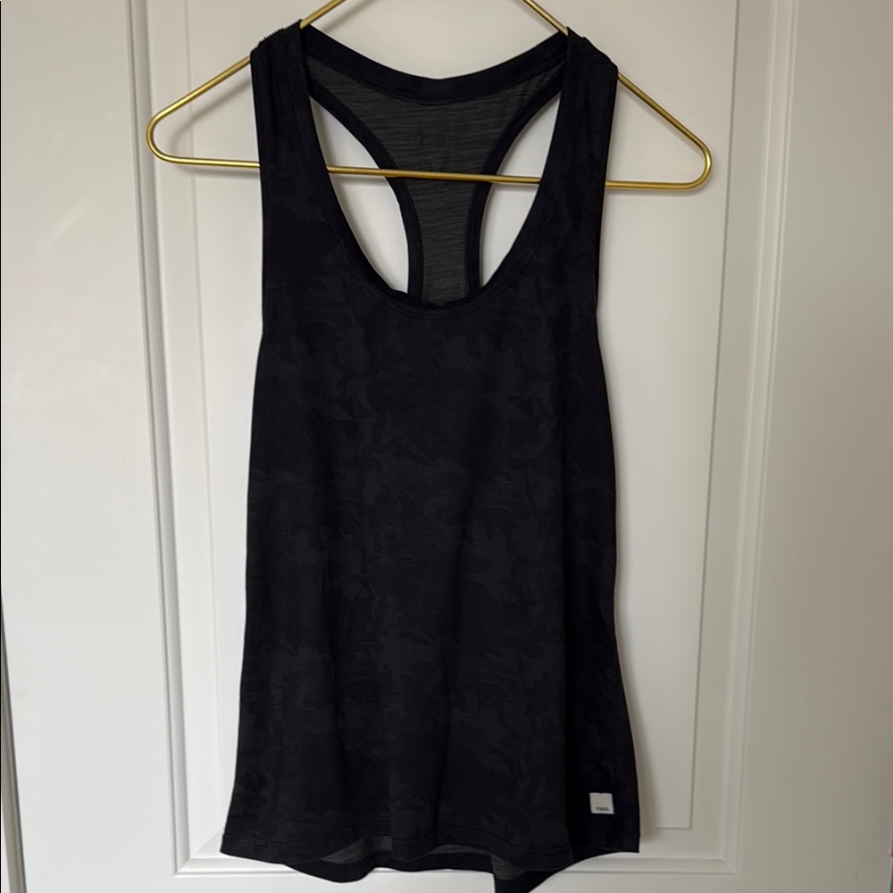 Vuori Black Camo Lux Performance Racerback Tank